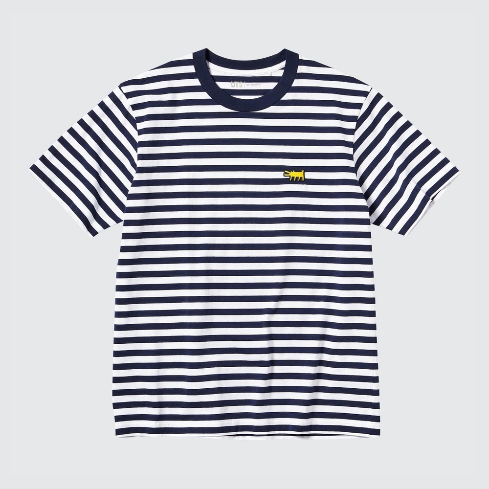 UNIQLO Sprz NY x KAWS Keith Haring Striped T-Shirt | UT Graphic Tee 100% cotton